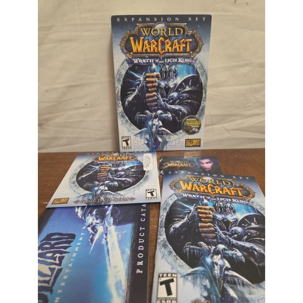 World of Warcraft Wrath of the Lich King PC Game Expansion Big Box 2008 Blizzard